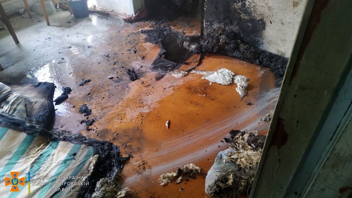 В Днепропетровской области случился пожар в частном доме: погибла женщина
