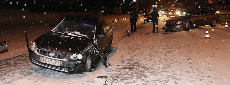 Транспортный коллапс в Днепре: только за час произошло три аварии (ФОТО)