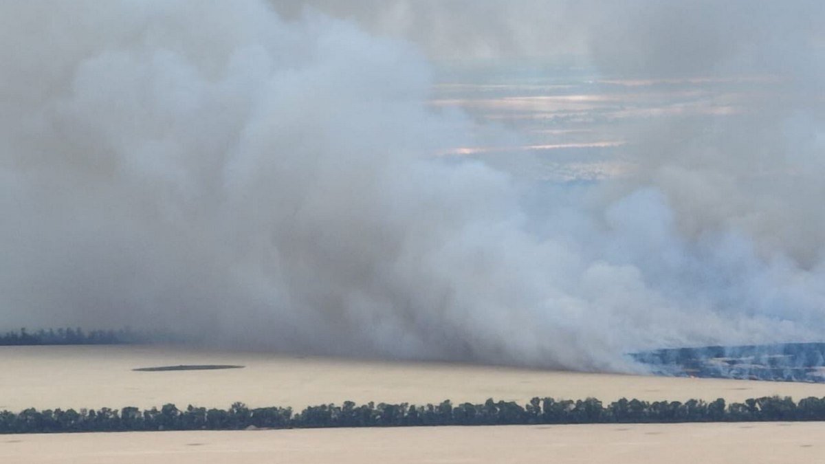 Горят поля пшеницы, повреждены 4 дома: враг обстрелял Криворожский район Днепропетровской области