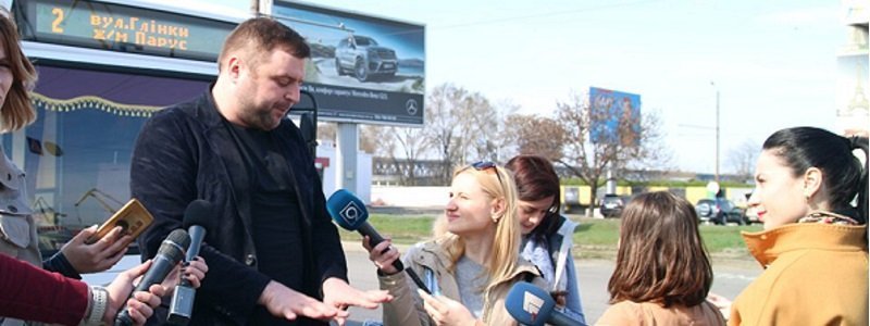 В Днепре заммэра Михаил Лысенко протестировал новый троллейбусный маршрут
