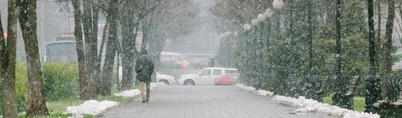 Новый циклон накрыл Днепр: мокрый снег, дождь и слякоть