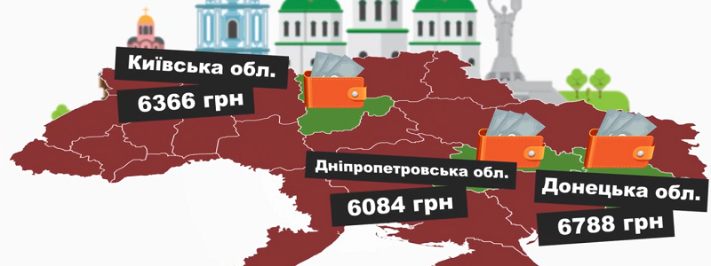 Топ регионов Украины с высокой зарплатой: где Днепропетровщина