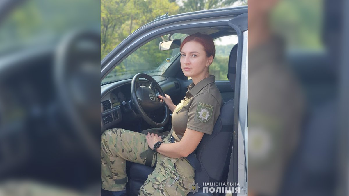 Полицейская из Днепропетровской области с первых дней войны несет службу на линии разграничения с врагом