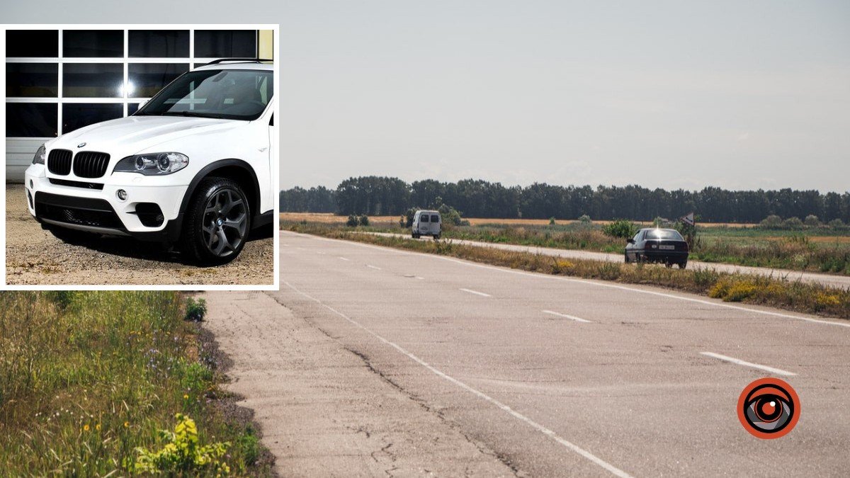 На трассе Днепр-Павлоград BMW взлетел с дороги и опрокинулся: четверо пострадавших
