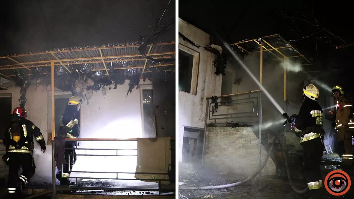 У Дніпрі на Чухновського сталася пожежа в приватному будинку
