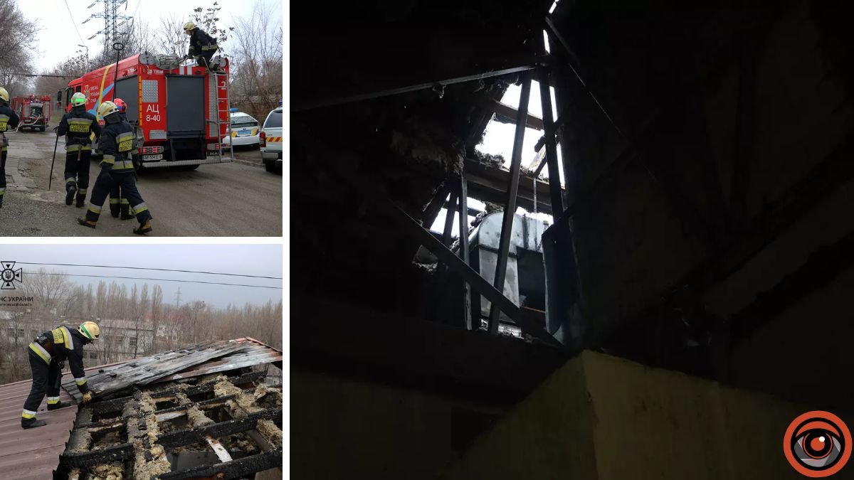 В Днепре на Данила Галицкого горело складское помещение: пожар тушили почти два часа