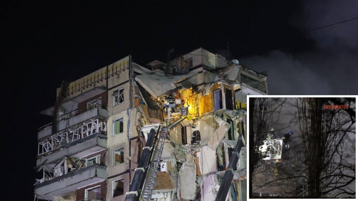 Разрушенный дом в Днепре: число погибших возросло до 9