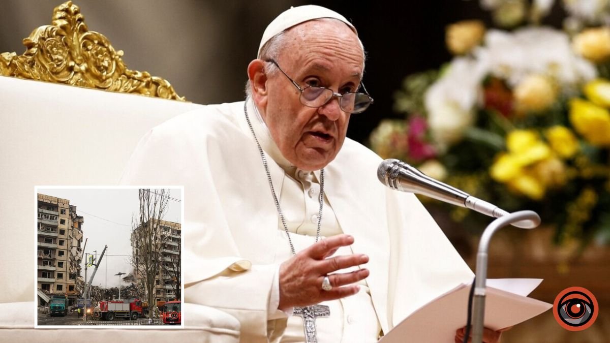 "Ми не можемо залишатися байдужими": Папа Римський Франциск про трагедію в Дніпрі