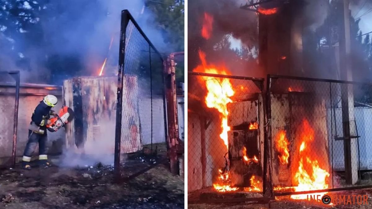 Боролись с огнем больше часа: в Днепропетровской области посреди дня вспыхнул трансформатор