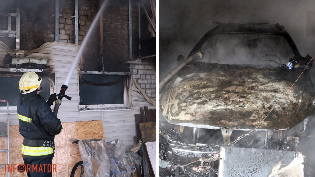 В Дніпрі на Ізмайлівській у гаражі згоріли два Volkswagen