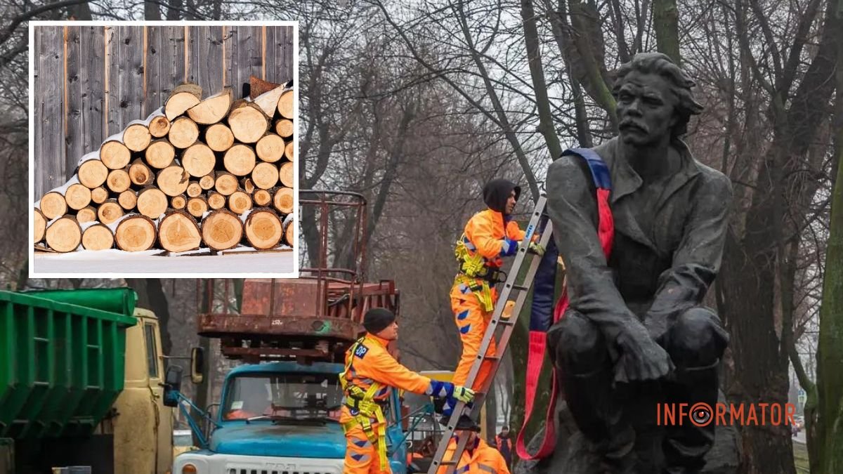 Курс "Горького на унитазе" к древесине: россияне попросили мэра Днепра обменять демонтированные памятники на дрова