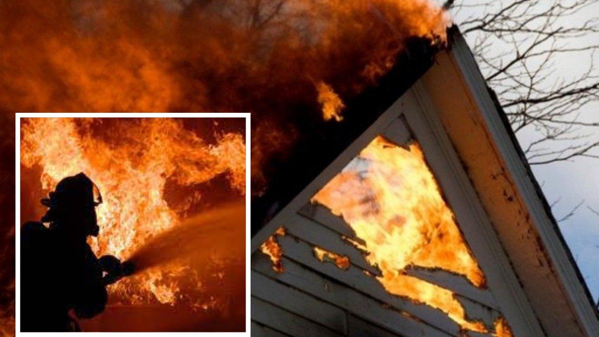 В Днепропетровской области горел дом: пострадали двое мужчин