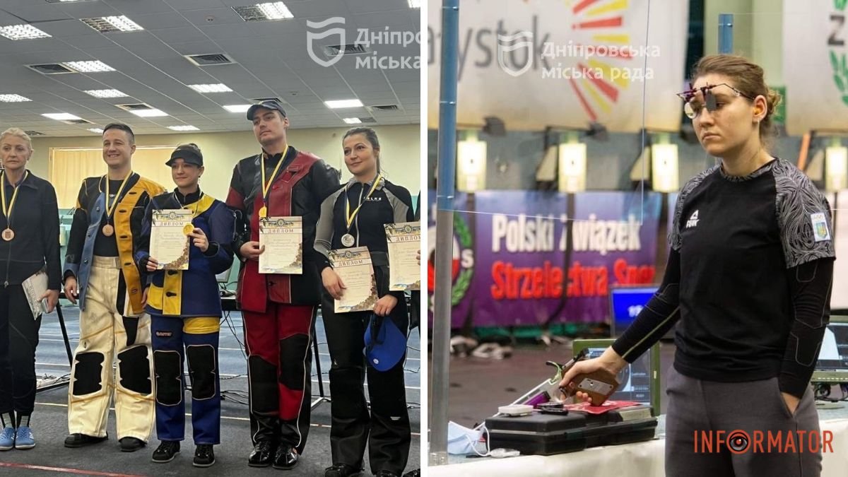 Днепровские спортсмены на Чемпионате Украины по пулевой стрельбе завоевали золото и серебро