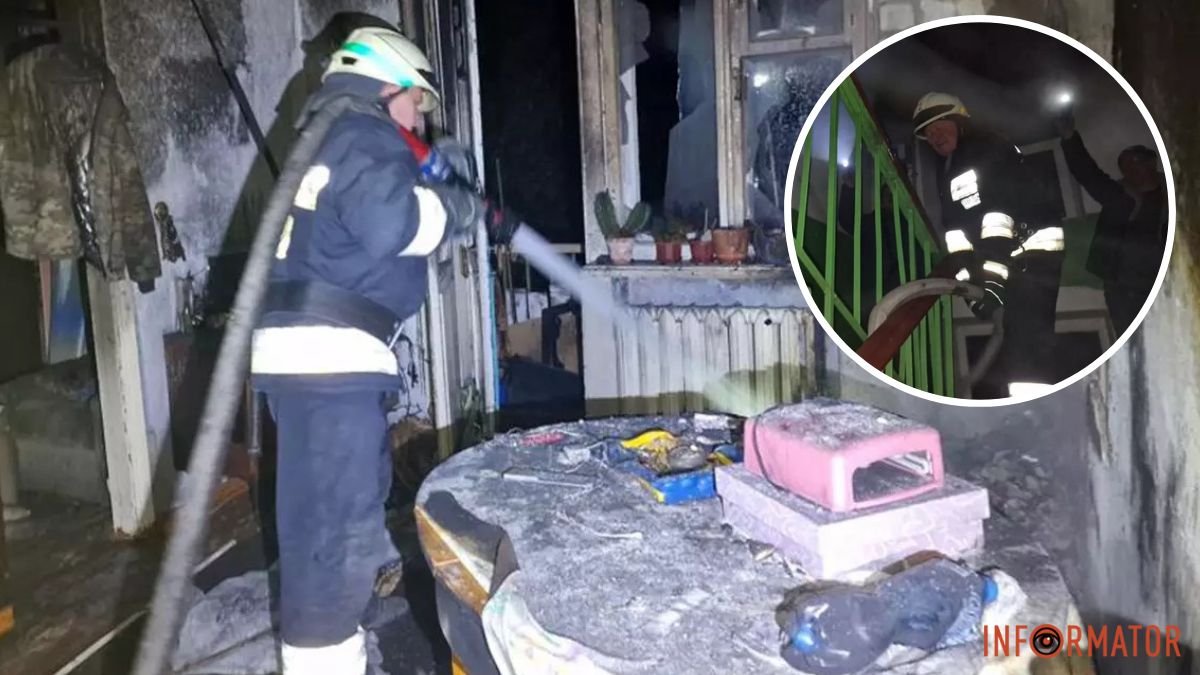 В Днепре при пожаре на Орловской пострадала 31-летняя женщина