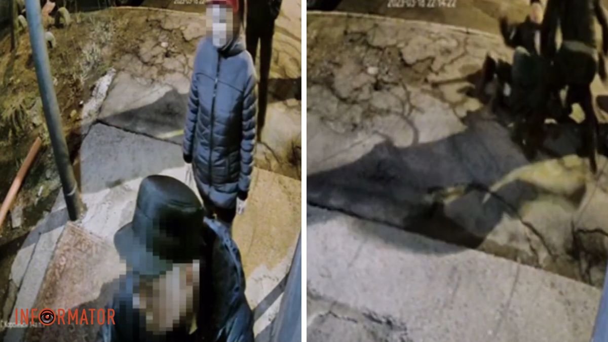 Видео момента: в Днепре на Квитки Цисык у подъезда ограбили супругов