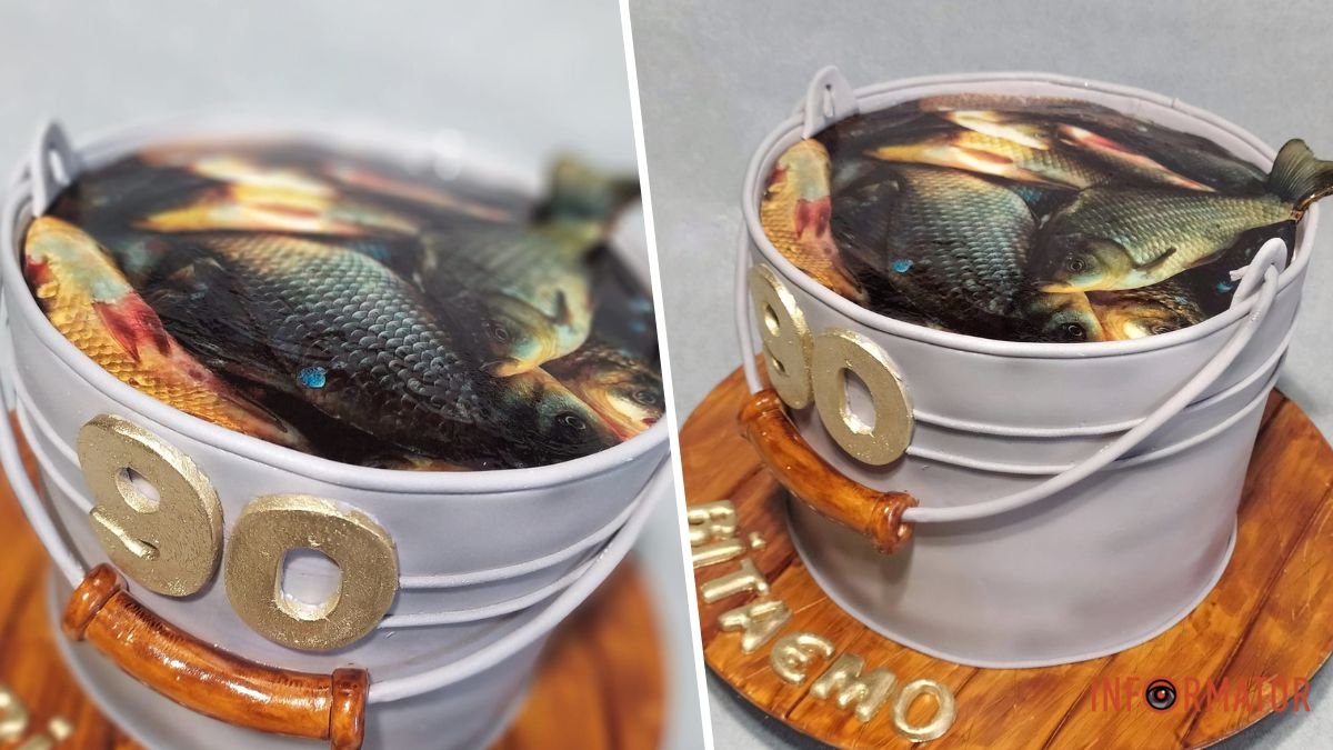 Для фанатів риболовлі: у Дніпрі кондитер здивував солодким “відром карасів”
