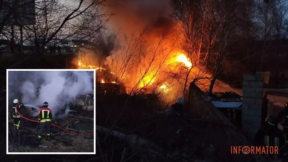 В Днепропетровской области авто съехало в кювет и загорелось