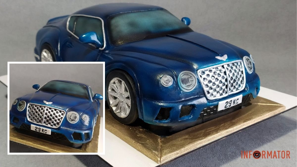 Кондитер из Днепра изготовил торт в виде Bentley