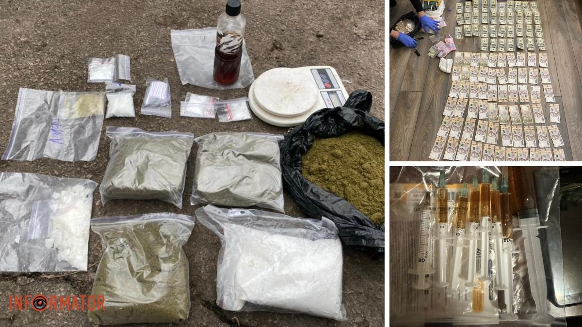 Вилучили наркотики на понад 7 мільйонів гривень: відео затримання наркоугруповання у Дніпропетровській області