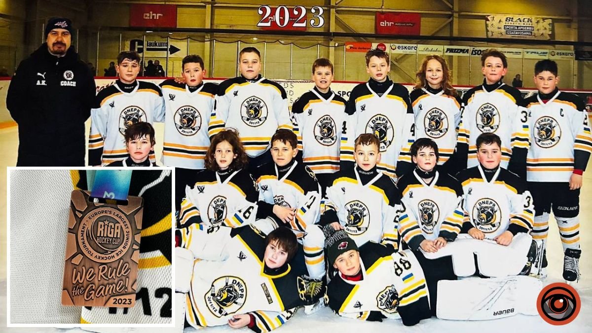 Юные хоккеисты из Днепра завоевали "бронзу" на крупнейшем в Европе турнире для детей Riga Hockey Cup