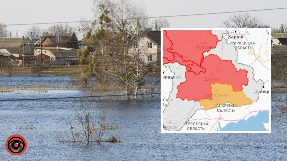 В Дніпрі та області встановлено третій рівень небезпеки через затоплення