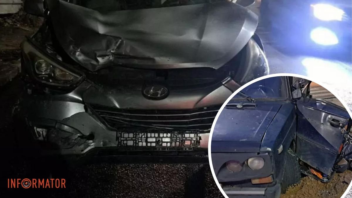 У Дніпрі на Січових Стрільців зіткнулися Hyundai та "ВАЗ": один із водіїв загинув