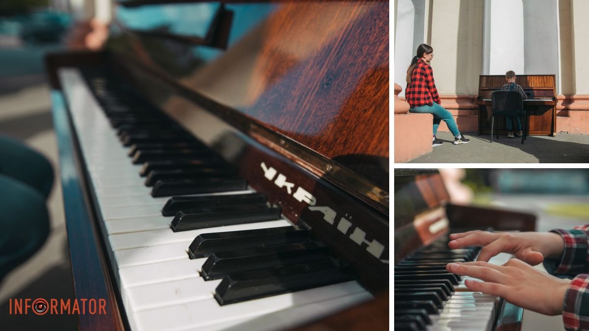 Почувствуй себя музыкантом: в Днепре в парке Глобы появилось уличное пианино