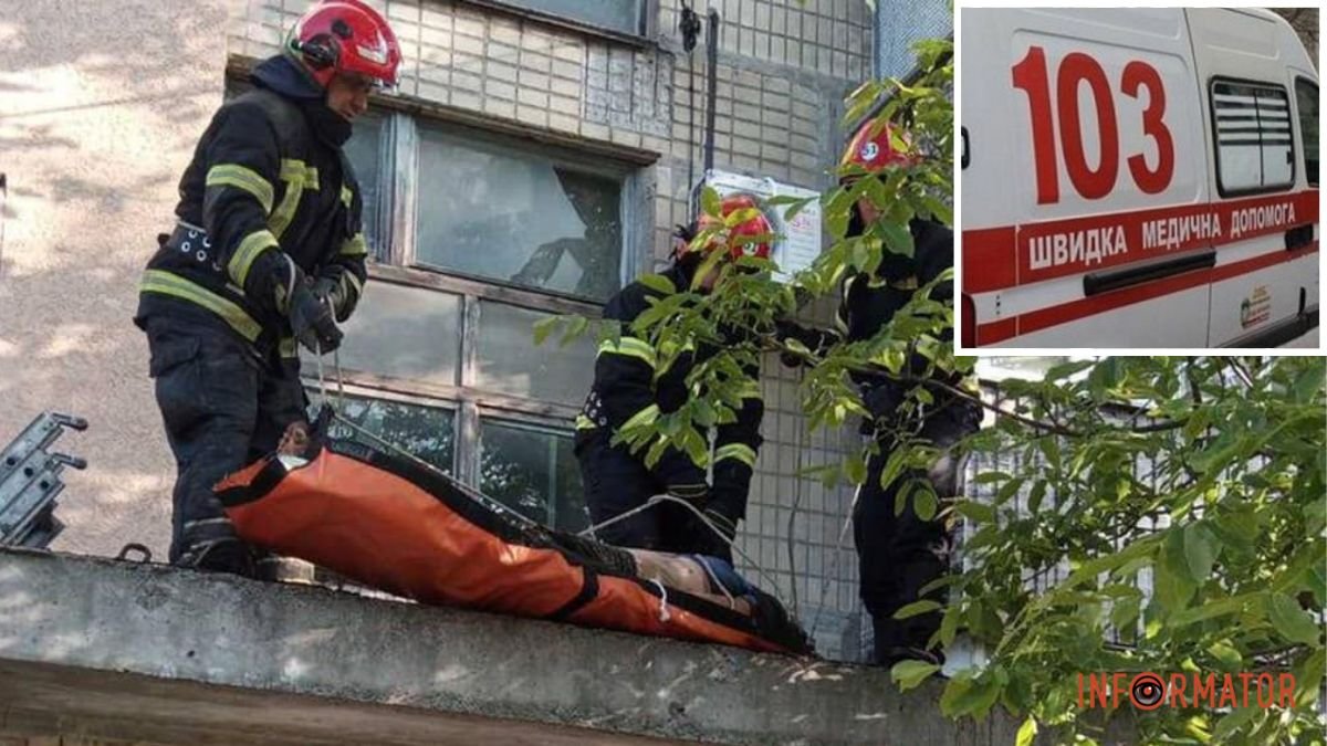 В Днепропетровской области женщина выпала с 5 этажа и осталась жива