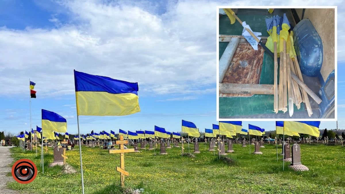 Совершил надругательство над могилами военных: в Днепропетровской области задержали 23-летнего мужчину