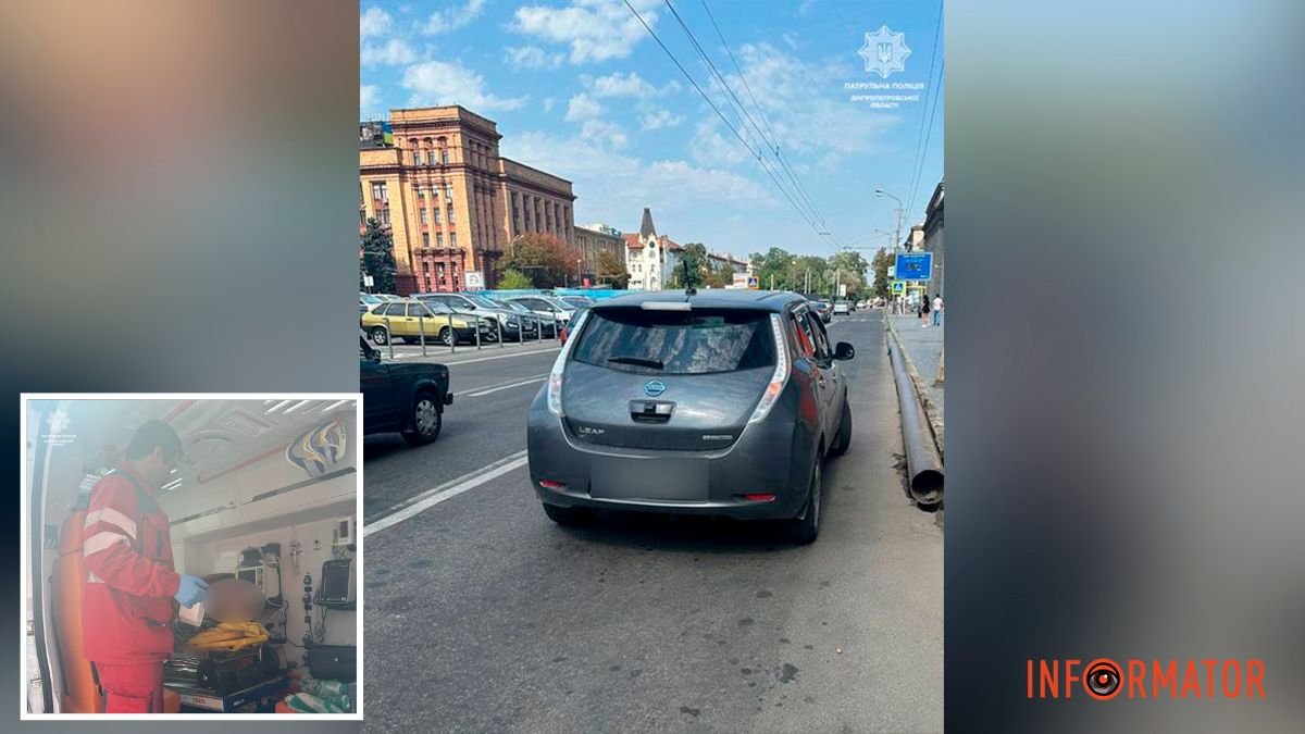 У Дніпрі на проспекті Яворницького через спеку водію Nissan стало зле: подробиці