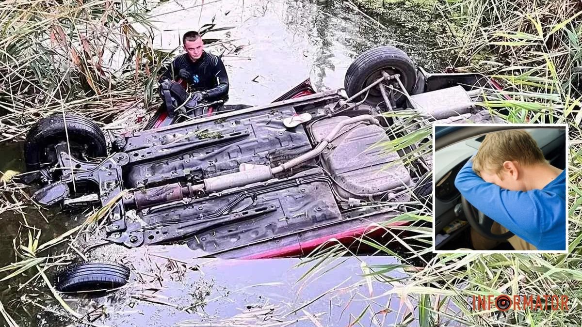 За рулем Chevrolet, который упал в реку Днепр, был несовершеннолетний: подробности аварии с 4 пострадавшими