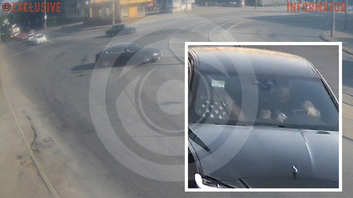 Відео порушення, яке призвело до затримання зі стрільбою на Мазепи у Дніпрі: хто сидів за кермом Jaguar