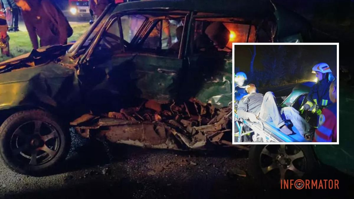 На трассе "Днепр-Николаев" ВАЗ столкнулся Renault: пострадали водитель и пассажир