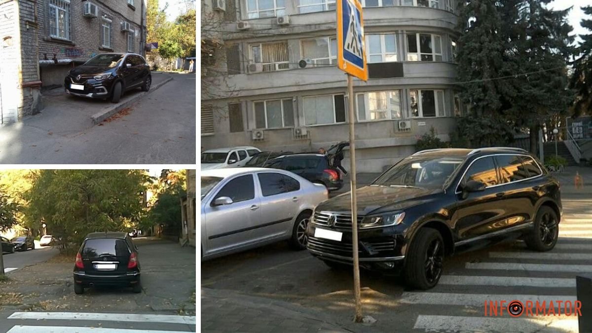 “Короли дороги”: как в Днепре водители нарушали правила парковки на этой неделе