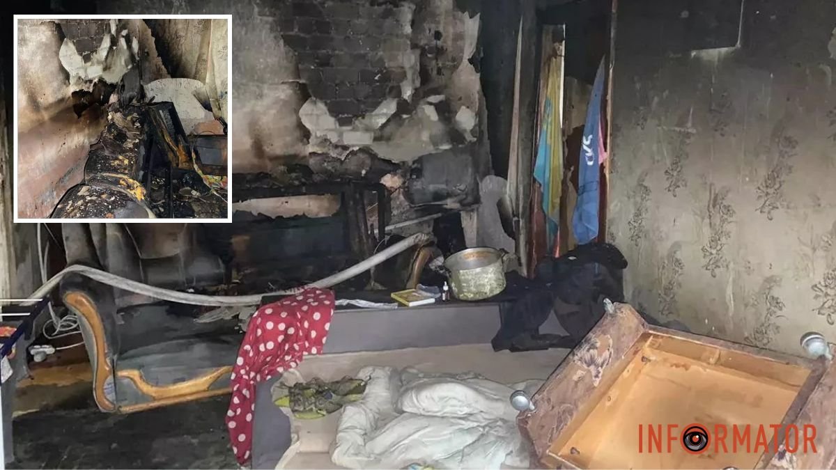 В Днепре на Слобожанском проспекте из горящей квартиры вынесли 71-летнюю женщину