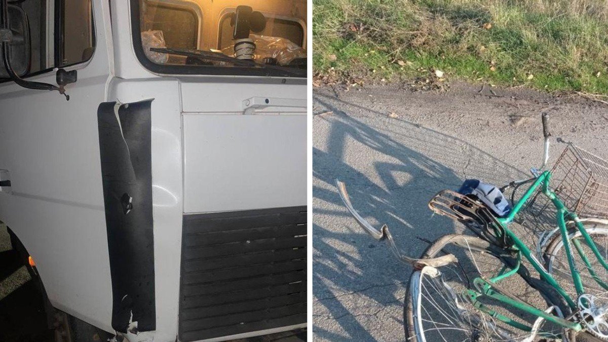У Кривому Розі 27-річний водій вантажівки збив велосипедиста та поїхав з місця аварії