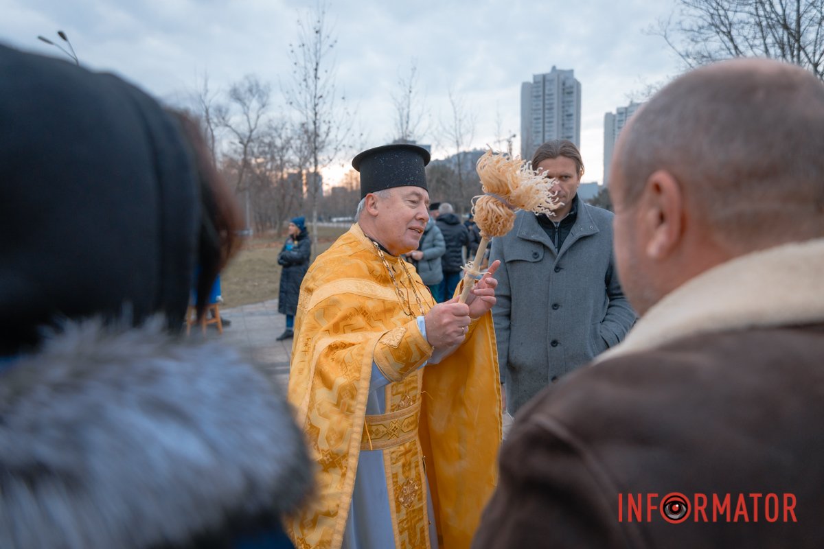 На святкову літургію на свято Водохреща до храму Андрія Первозваного прийшли віряни