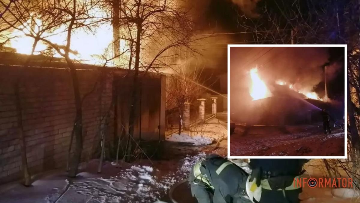 Гасили огонь несколько часов: в Днепре на Леонтовича горел жилой дом