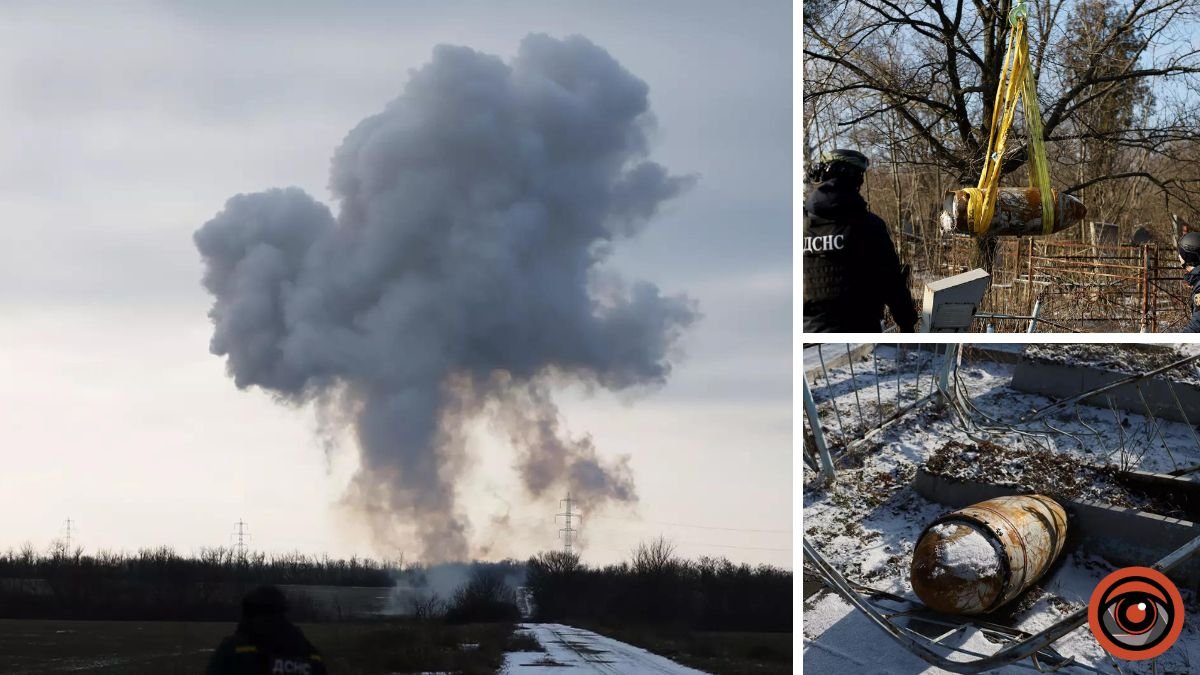 Відео моменту: піротехніки з Дніпра підірвали частину ракети Х-59, яку виявили на кладовищі