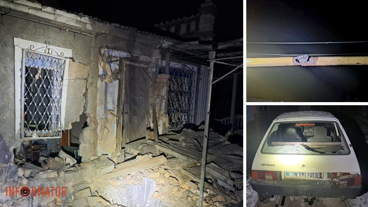 Пошкоджені будинки, газогін та лікарня: армія рф тричі обстріляли Нікопольський район важкою артилерією