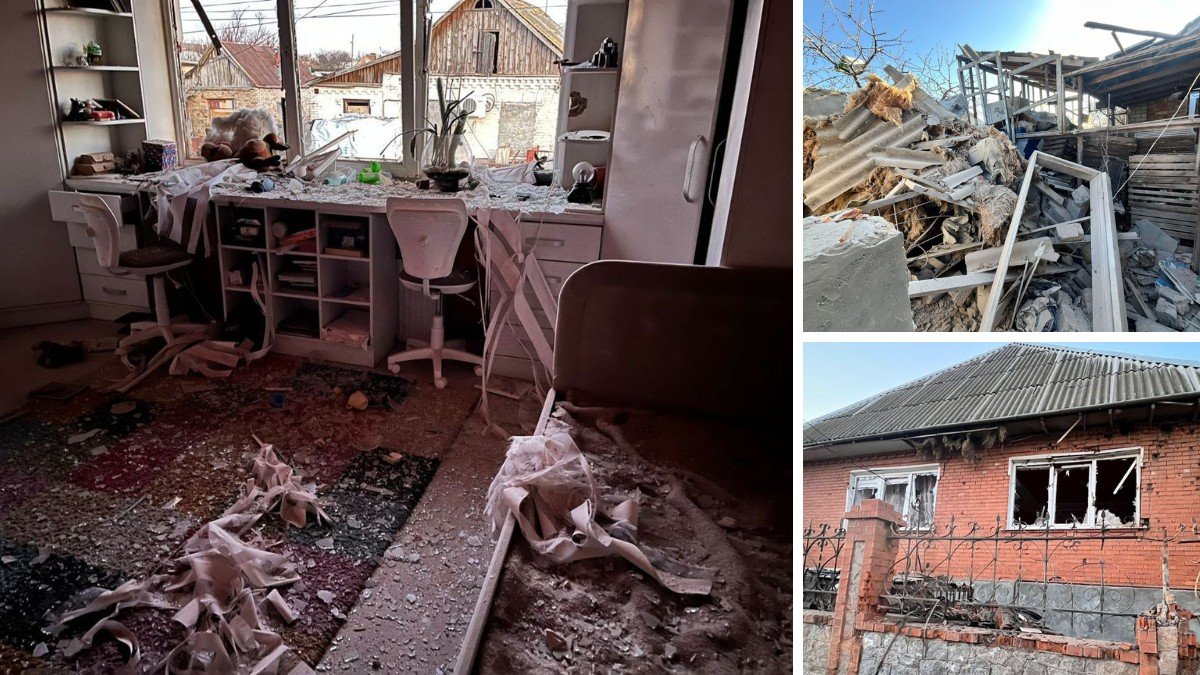 В Днепропетровской области ракета попала во двор: повреждены 32 дома