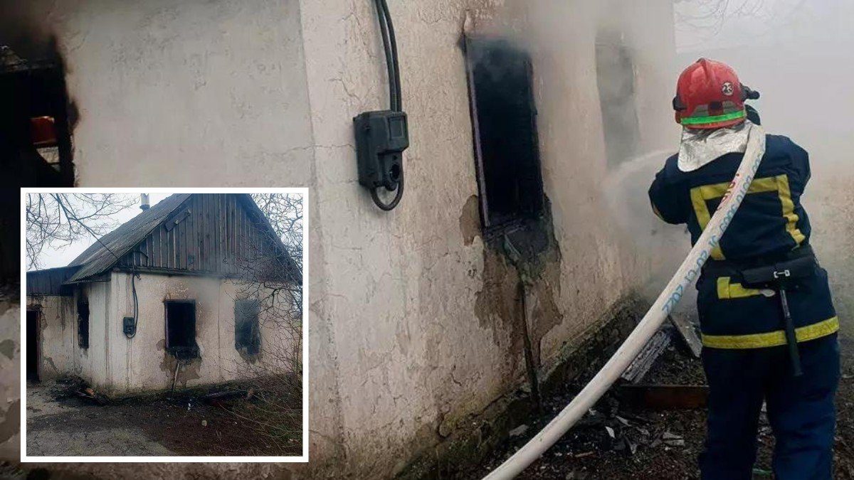 В Днепропетровской области горел дом: внутри обнаружили тело человека