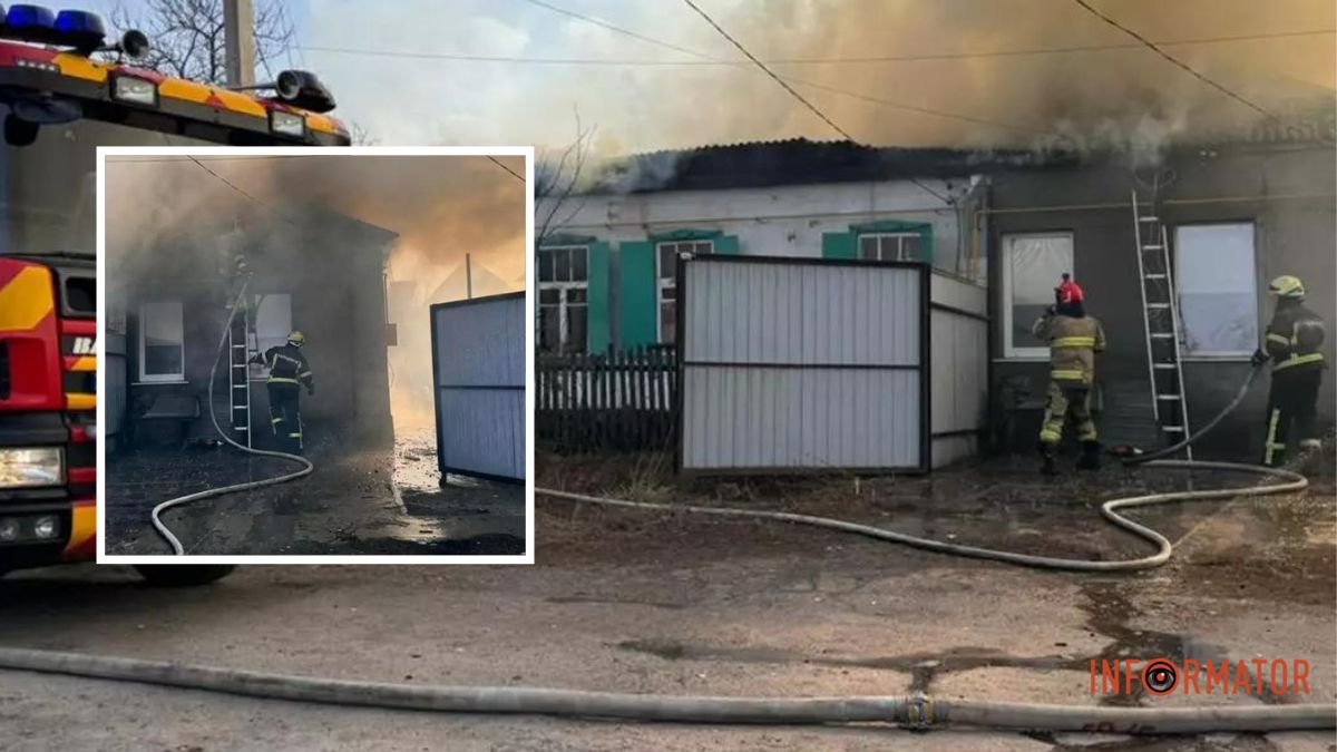 В Днепре на Петра Сокальского горел жилой дом: пострадавший мужчина в больнице