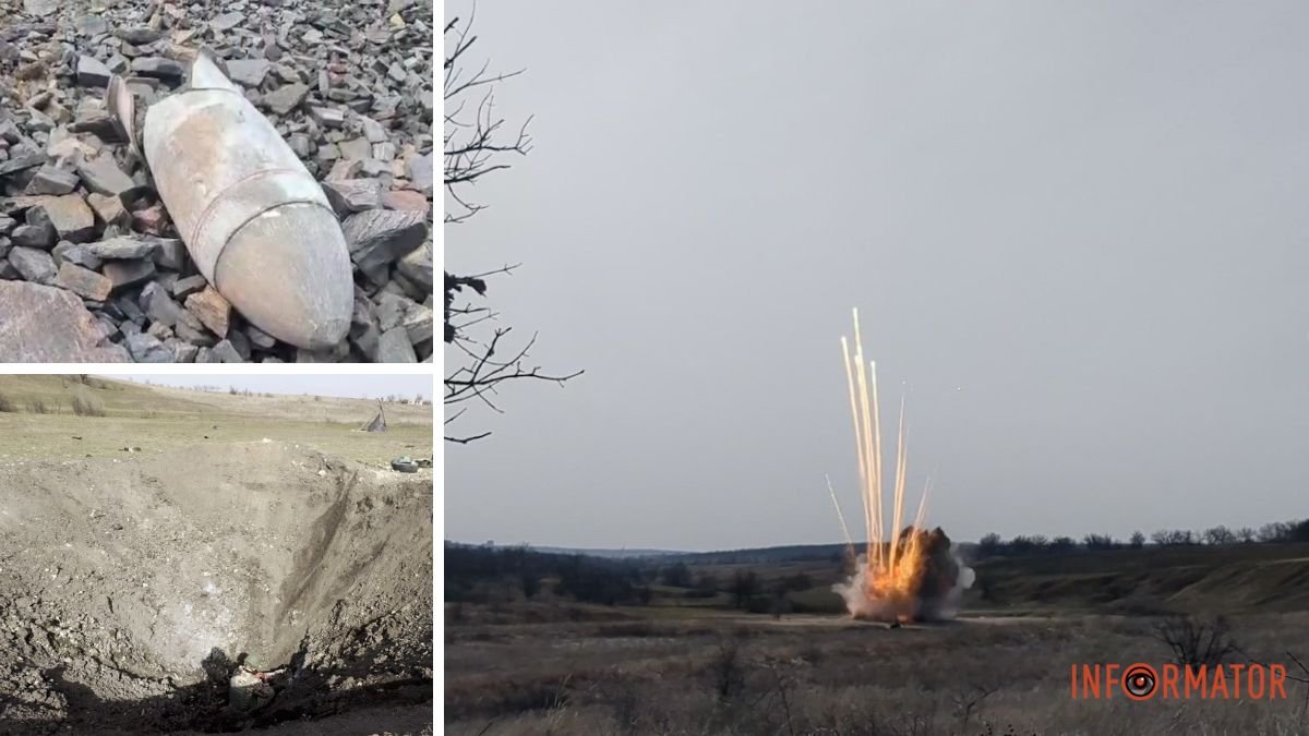 У Дніпропетровській області вибухотехніки підірвали частину ракети Х-59: відео моменту