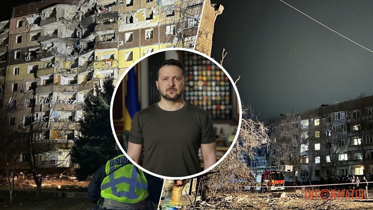«Терор не буває безкарним»: Зеленський пообіцяв, що росія відповість за ракетний удар по Кривому Рогу