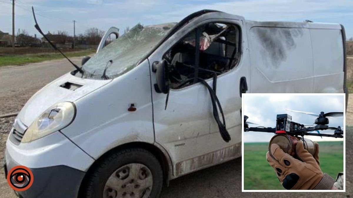Загинув 39-річний чоловік: у Нікопольському районі ворожий дрон-камікадзе поцілив у мікроавтобус