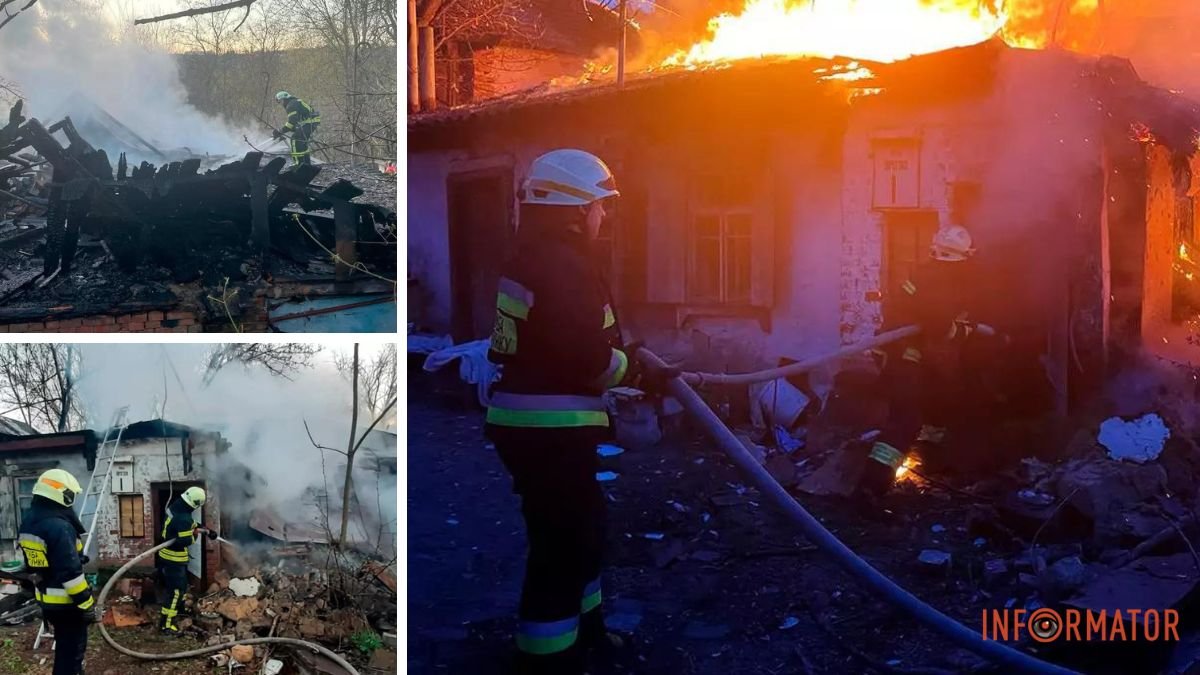 У Дніпрі на Пирогова палав будинок: подробиці від рятувальників