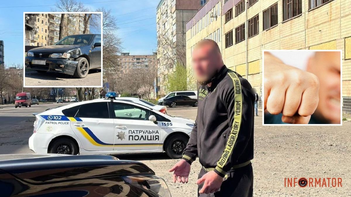 В Кривом Роге водитель Lexus после столкновения избил 74-летнего водителя Nissan и напал на журналиста
