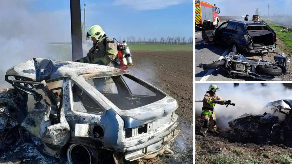 В Днепропетровской области столкнулись две машины и два мотоцикла: есть погибшие и пострадавшие