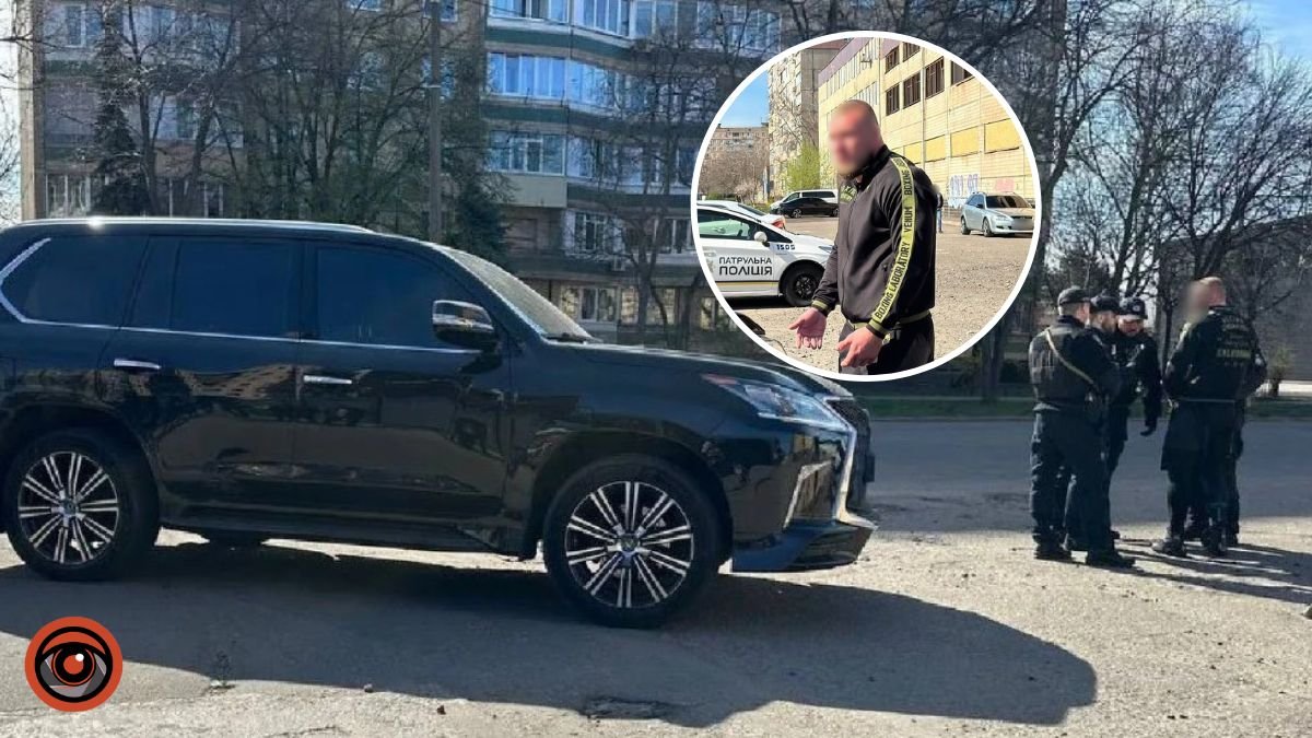 Видео момента: в Кривом Роге водитель Lexus после столкновения избил 74-летнего водителя Nissan и напал на журналиста